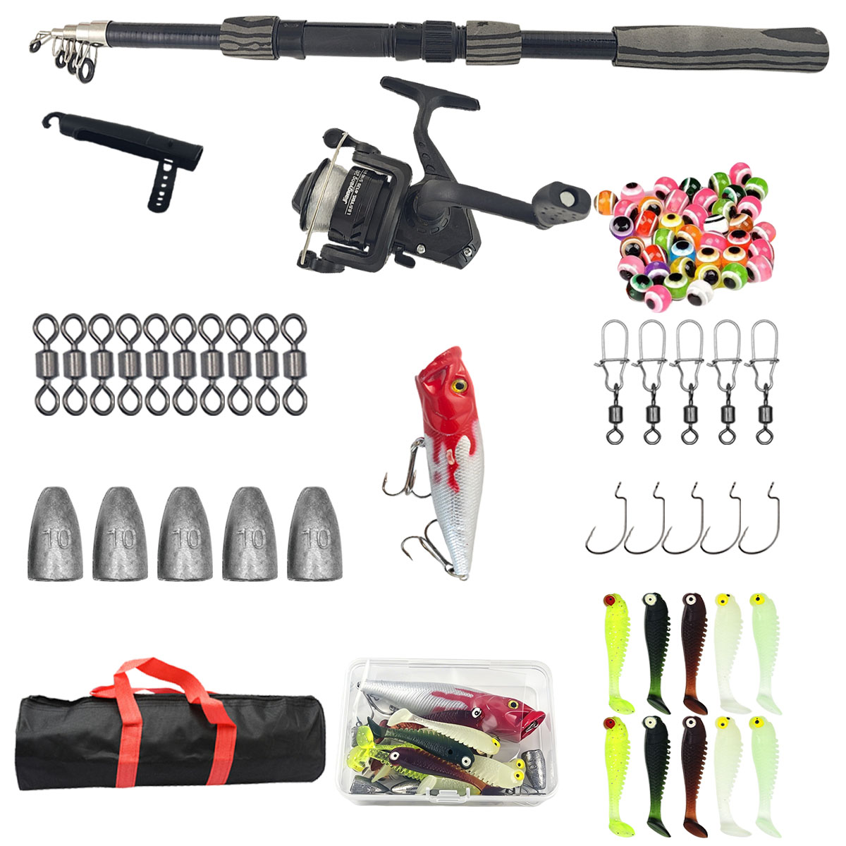 Fishing Rod Travel - Kit de Vara de Pesca Telescópica
