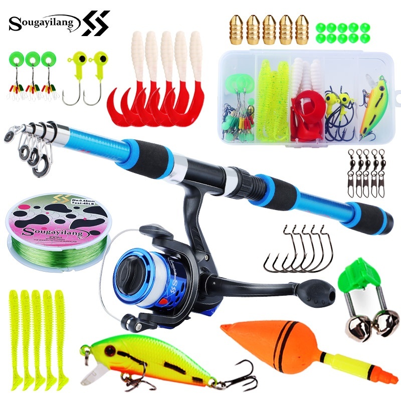 Fishing Rod Spinning - Sougayilang conjunto de vara de pesca