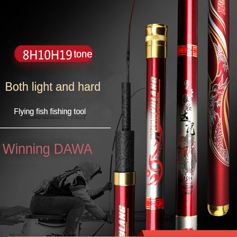 Vara De Pesca De Alto Carbono, - Fishing Rod Carbon Fiber avaliação e preço