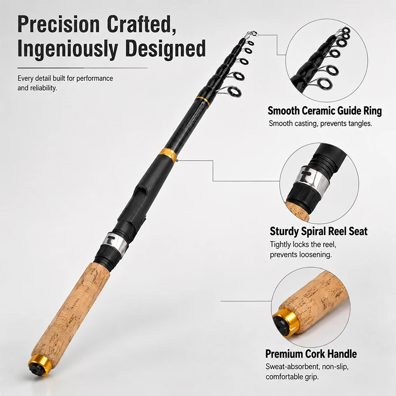 Conjunto Completo de Vara de P - Fishing Rod Spinning avaliação e preço