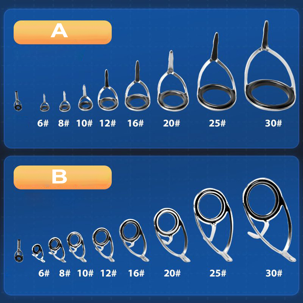 9 pçs guia de vara de pesca an - Fishing Rod Tip Replacement avaliação e preço