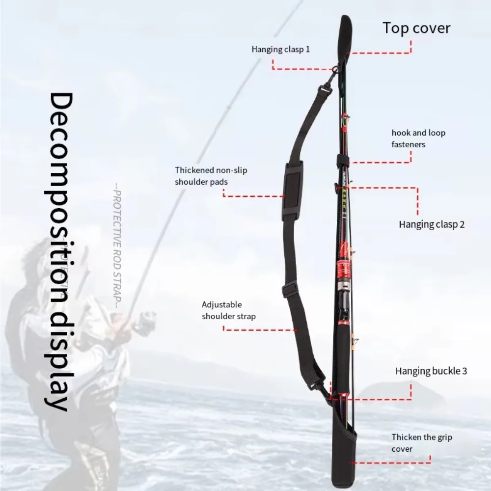 Vara de pesca ajustável saco d - Fishing Rod Travel avaliação e preço