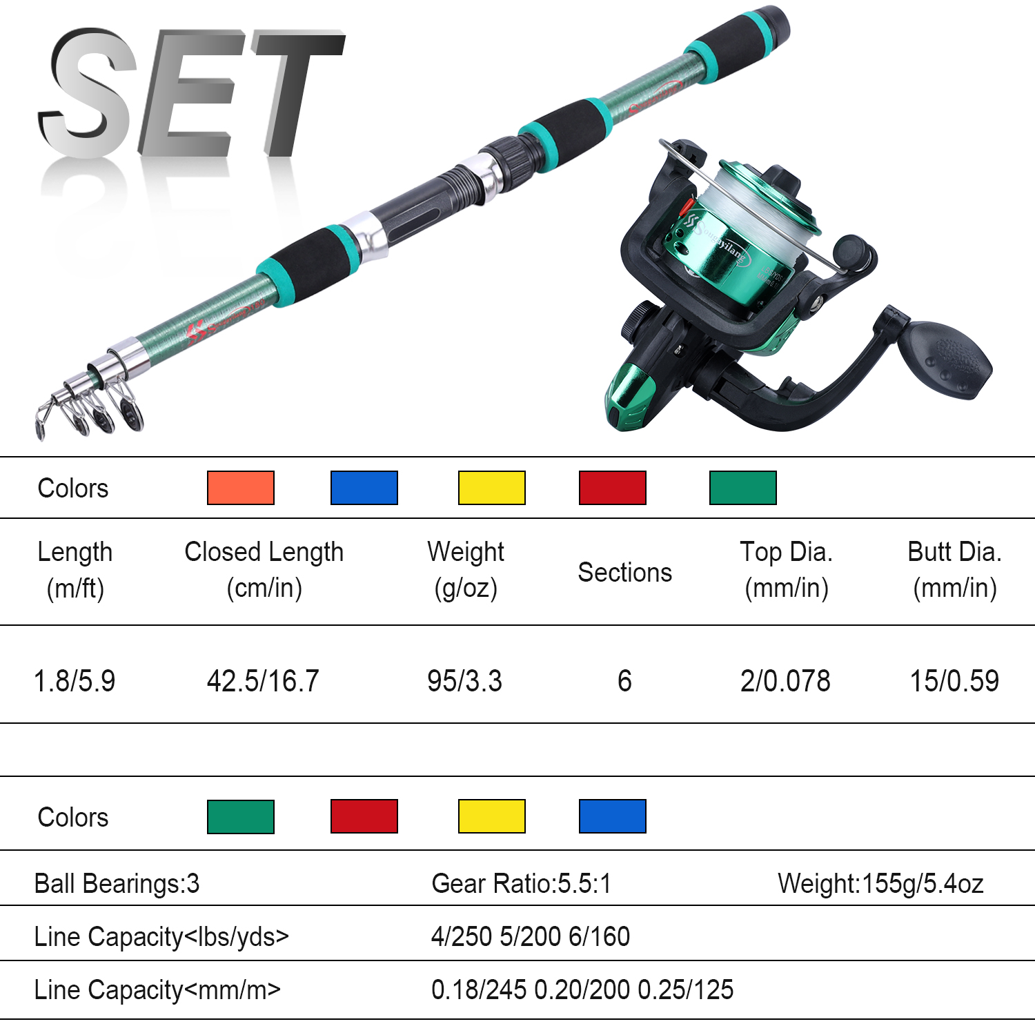 Sougayilang conjunto de vara d - Fishing Rod Spinning avaliação e preço